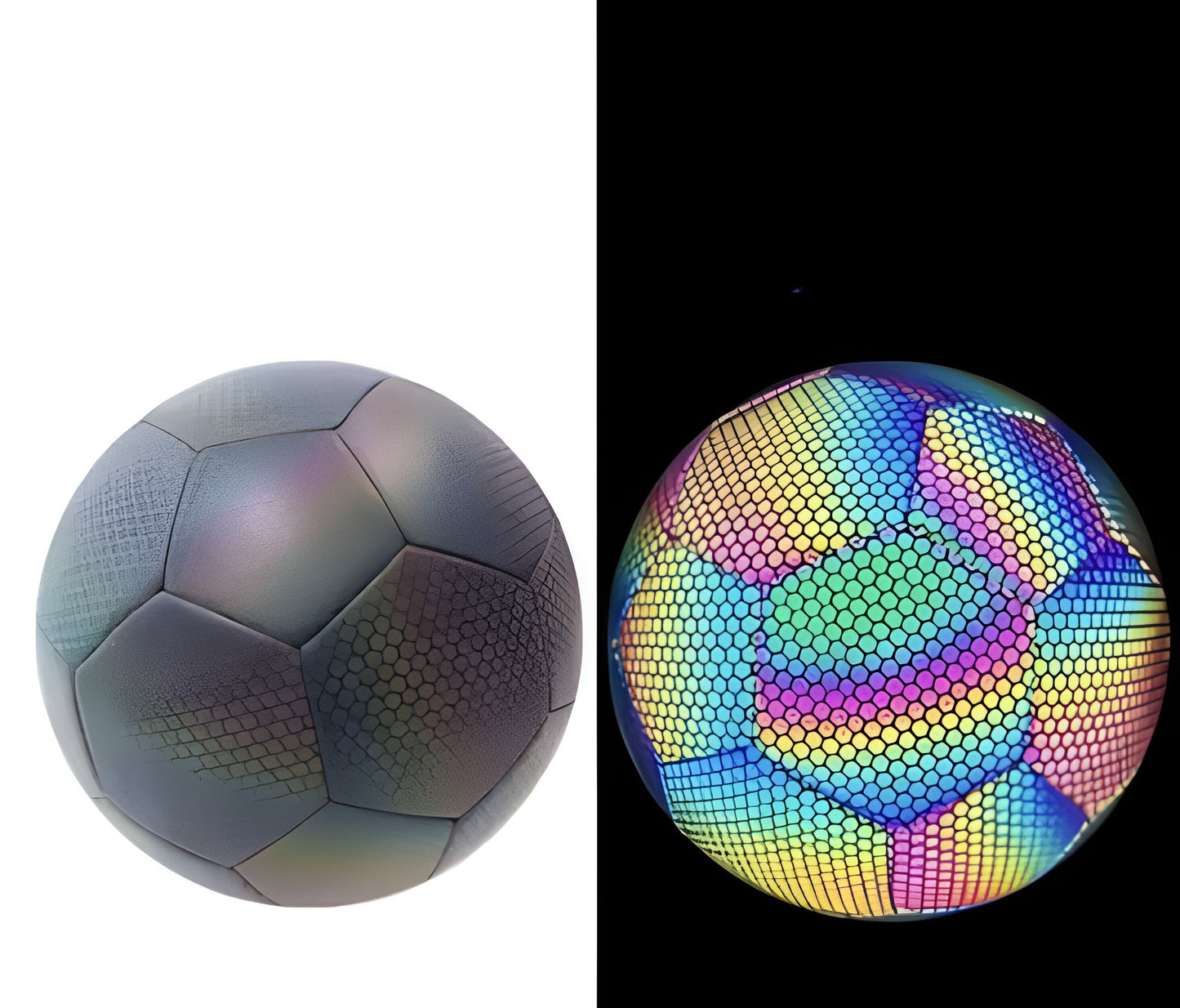 Reflective Machine Stitched Luminous Football