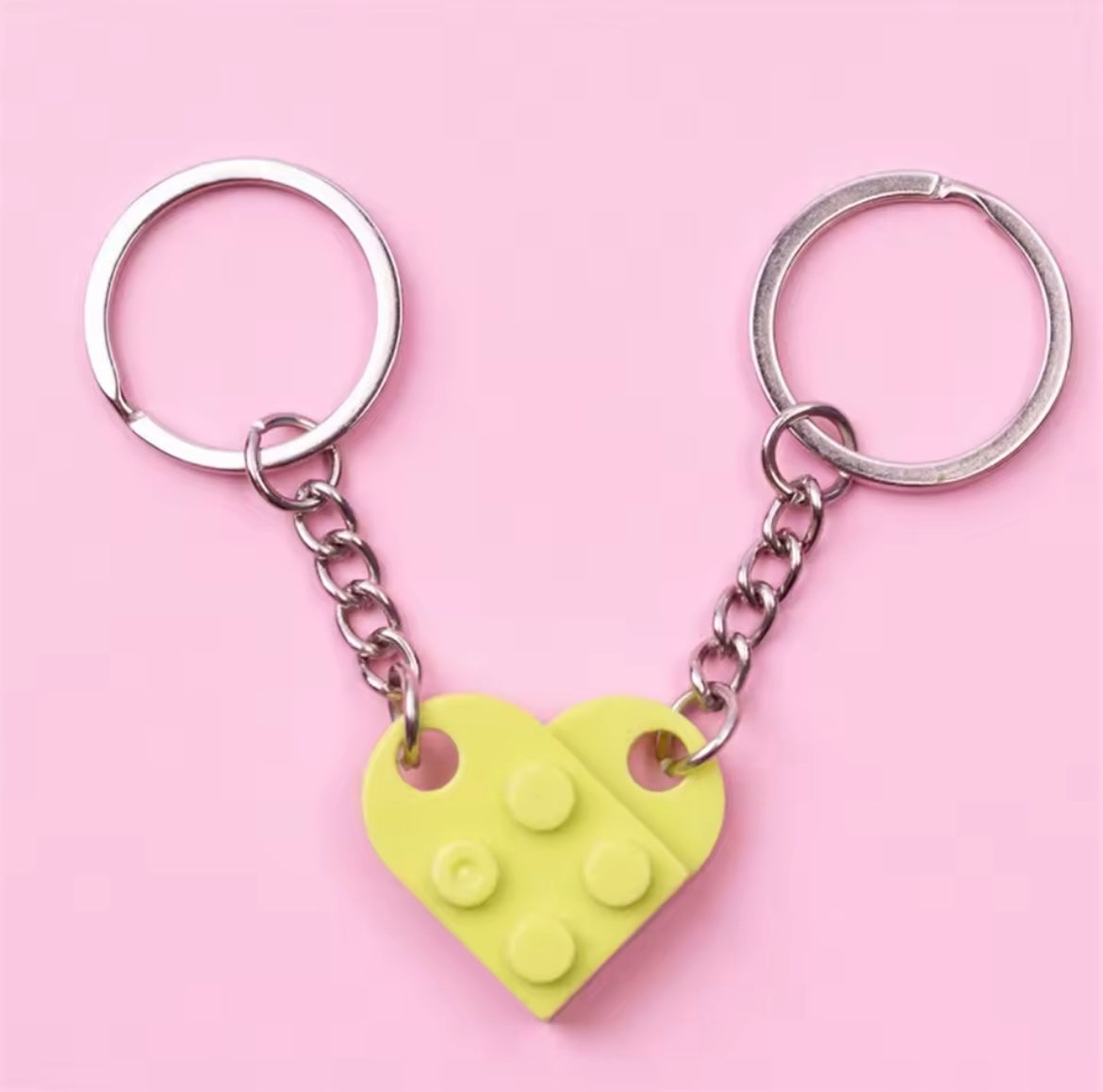 Separable Lego Love Heart KeyChain