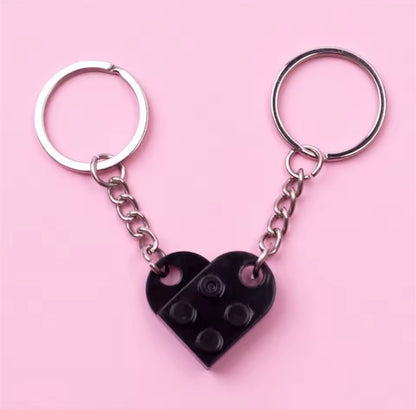 Separable Lego Love Heart KeyChain