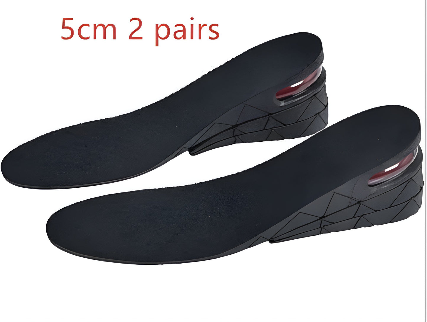 Breathable Sole Booster Insoles 3-9CM 4-Layer Air Cushion Inserts