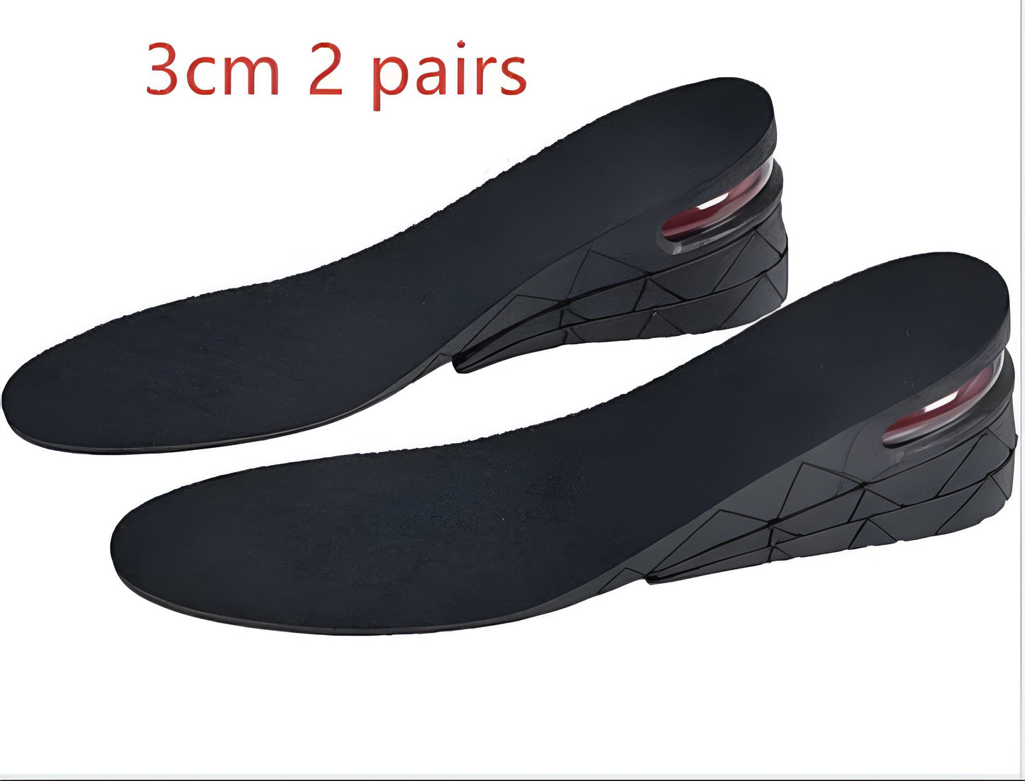 Breathable Sole Booster Insoles 3-9CM 4-Layer Air Cushion Inserts