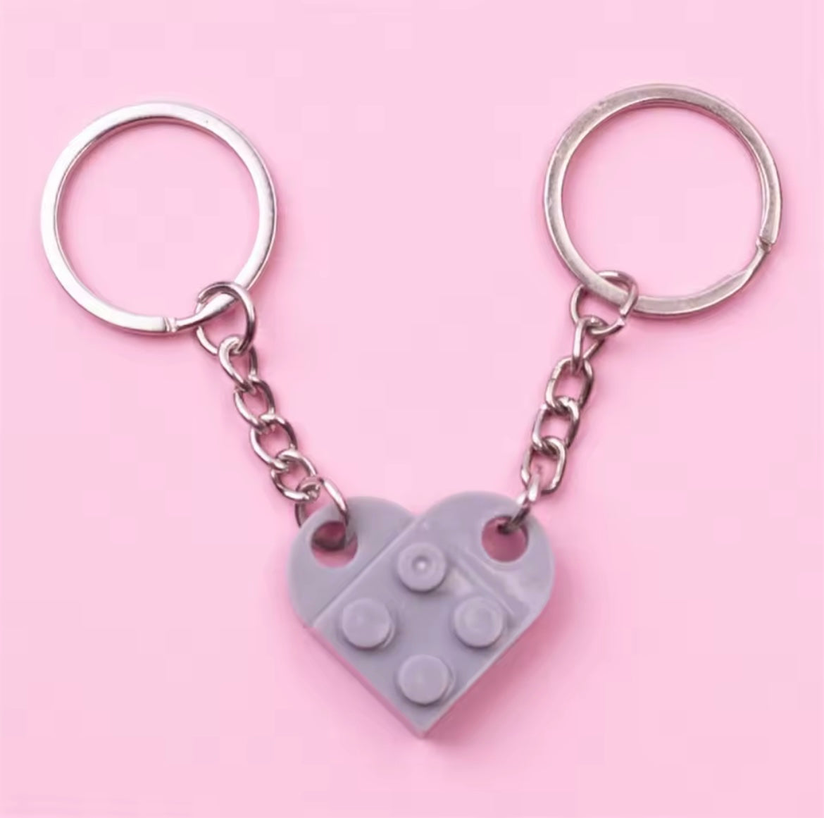 Separable Lego Love Heart KeyChain