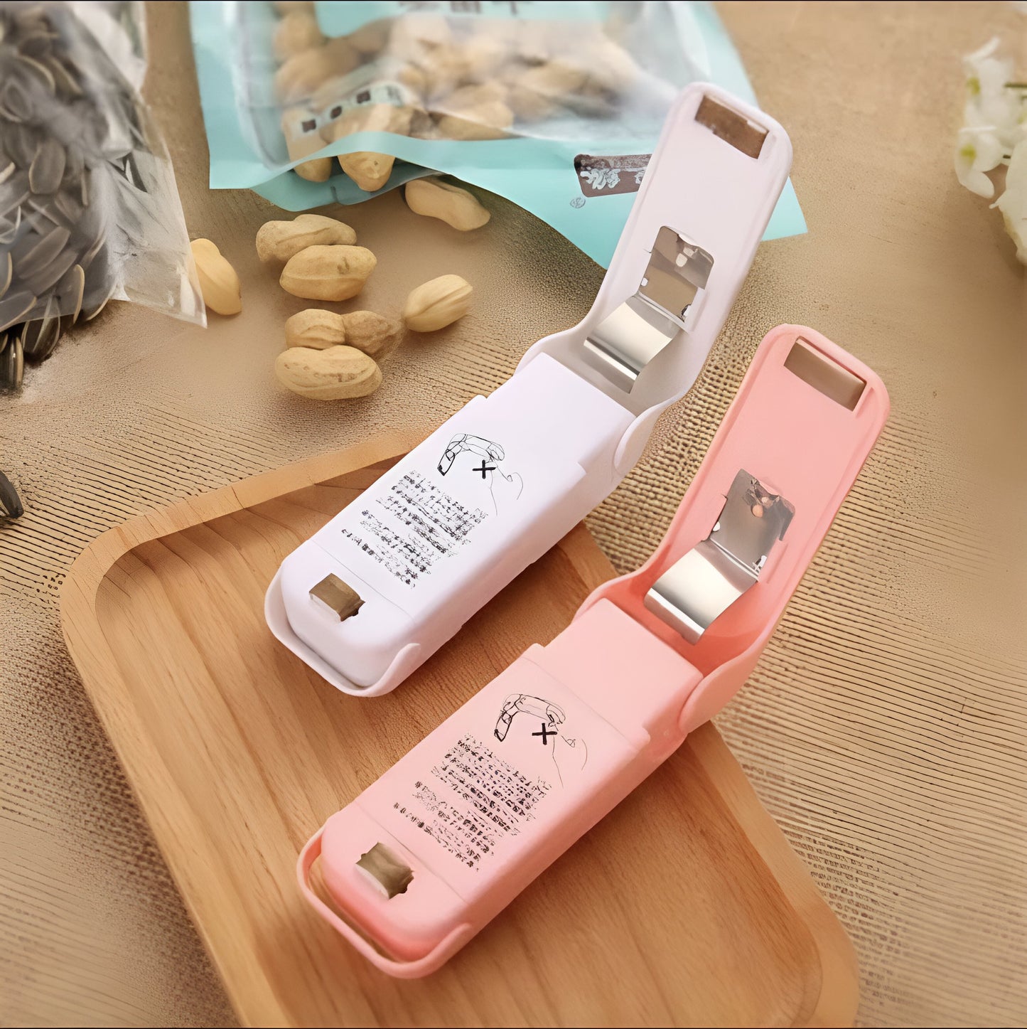 Household Mini Heat Sealer Food Clip