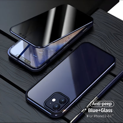 Magnetic Privacy Glass Case Screen For iPhones