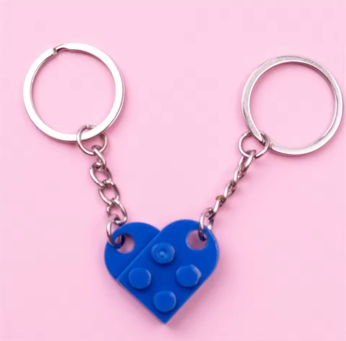 Separable Lego Love Heart KeyChain