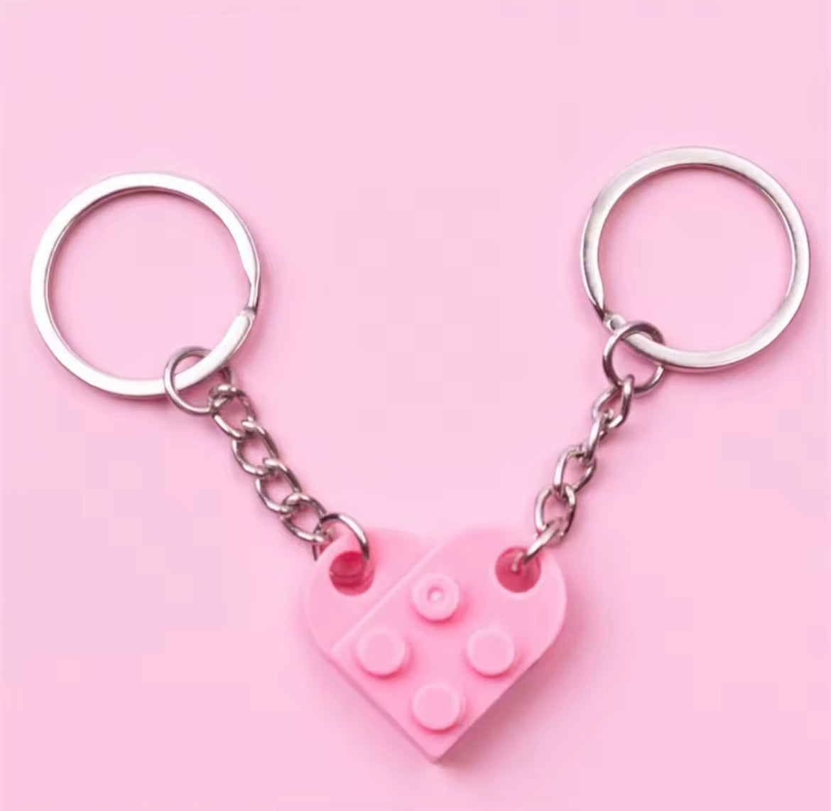 Separable Lego Love Heart KeyChain