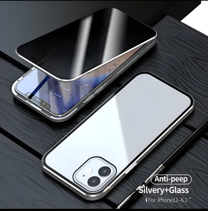 Magnetic Privacy Glass Case Screen For iPhones