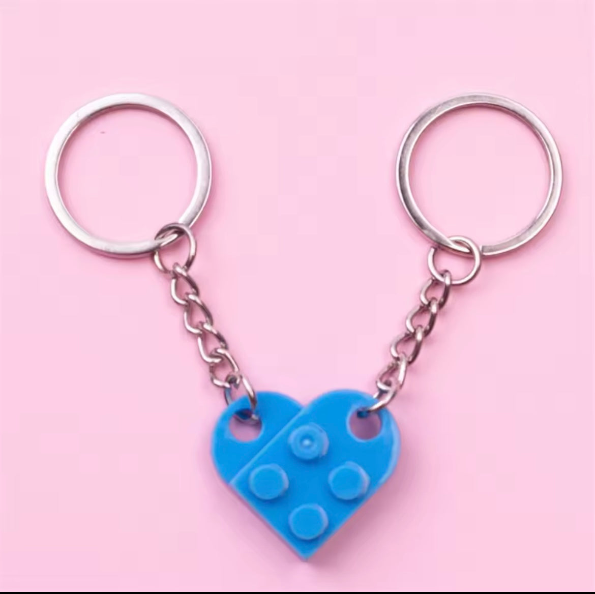 Separable Lego Love Heart KeyChain