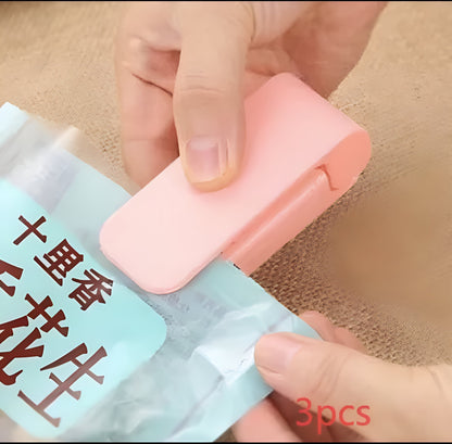 Household Mini Heat Sealer Food Clip