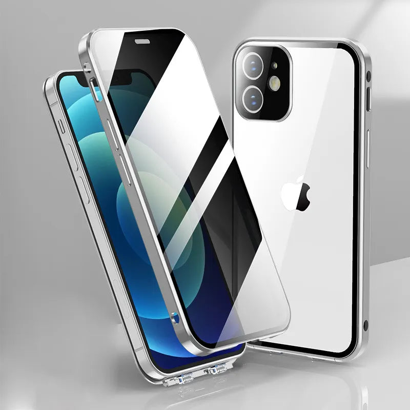 Magnetic Privacy Glass Case Screen For iPhones