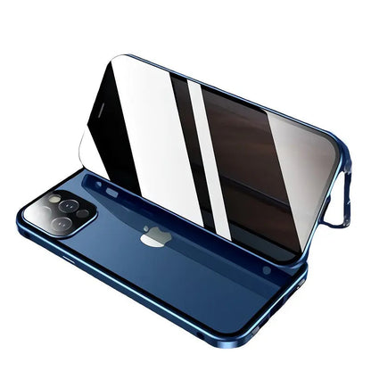 Magnetic Privacy Glass Case Screen For iPhones