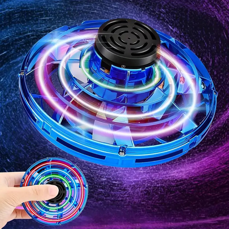 Gyro Interactive Decompression Flying LED Spinner